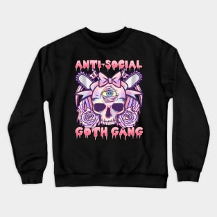 Anti Social Goth Gang I Anime Manga Kawaii print Crewneck Sweatshirt